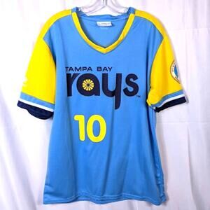 TAMPA BAY RAYS M Jersey Corey Dickerson Fauxback 80's St Petersberg